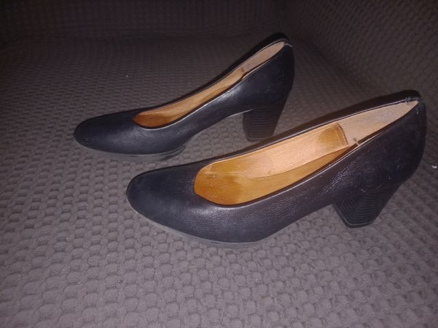 Zapatos de azafata negros