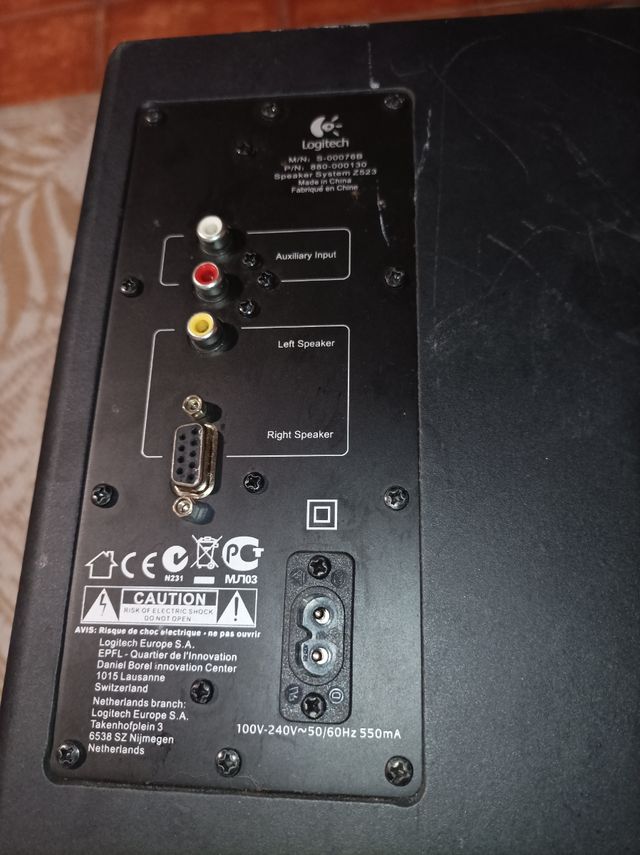 Altavoz Logitech Negro para Ordenador