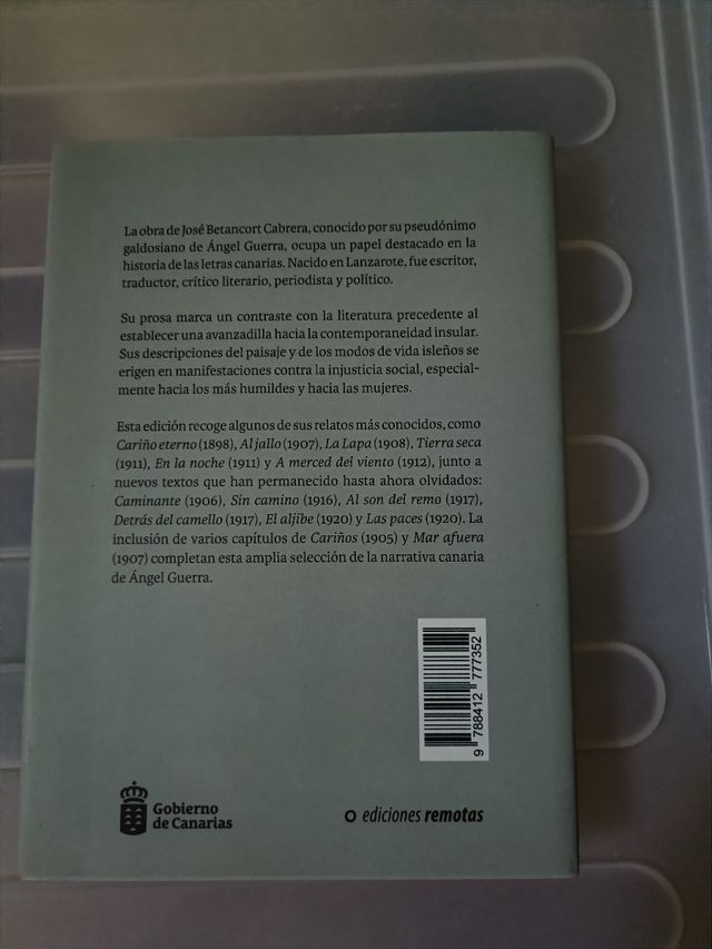 RELATOS CANARIOS. Angel Guerra