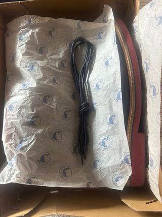 Botas El Ganso Piel Azul con Cordones Rojos