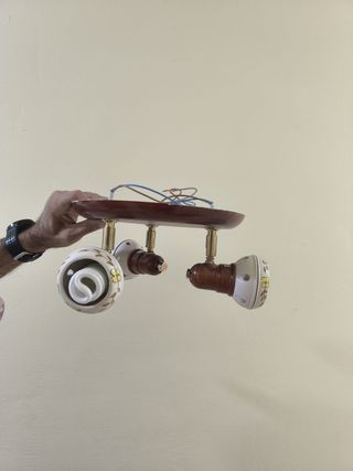 Lámpara colgante de techo con círculos