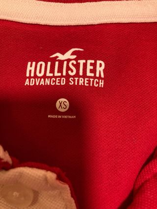 2 Camisetas Polo Hollister Azul y Roja