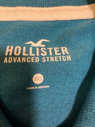 2 Camisetas Polo Hollister Azul y Roja