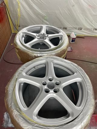 Llantas de aleación plateadas 5 radios