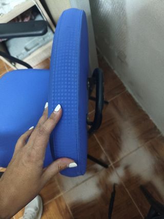Juego de 2 sillas azules y negras