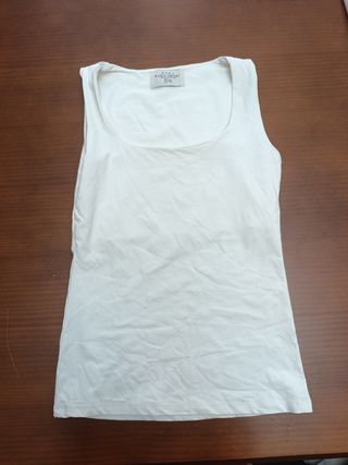 Top tirantes Zara escote redondo talla M