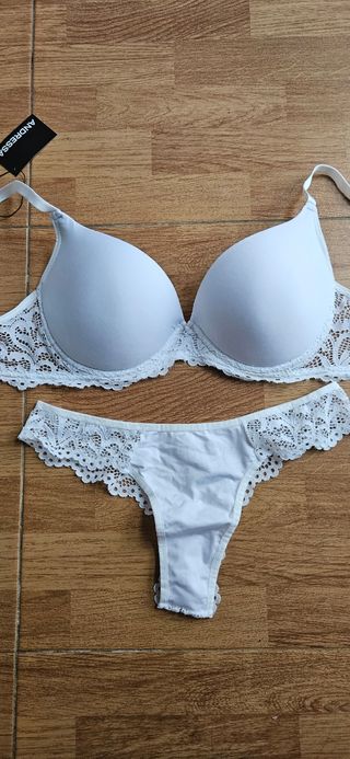 Conjunto ANDRESSA blanco encaje