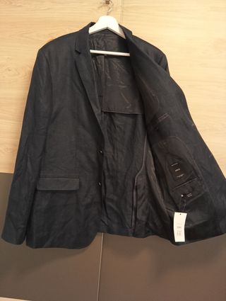 Americana Mango Lino Talla 52