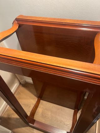 Mesa auxiliar madera y cristal Hurtado