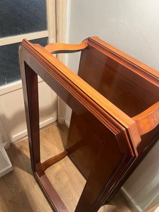 Mesa auxiliar madera y cristal Hurtado