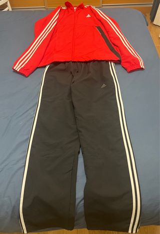 Chándal Adidas Rojo y Negro Talla L