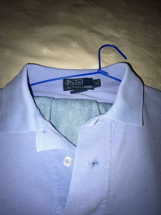 Polo Ralph Lauren manga larga azul