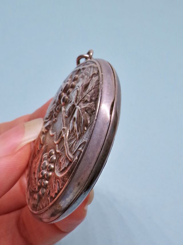 ARGENTO 925 ciondolo apribile liberty art nouveau