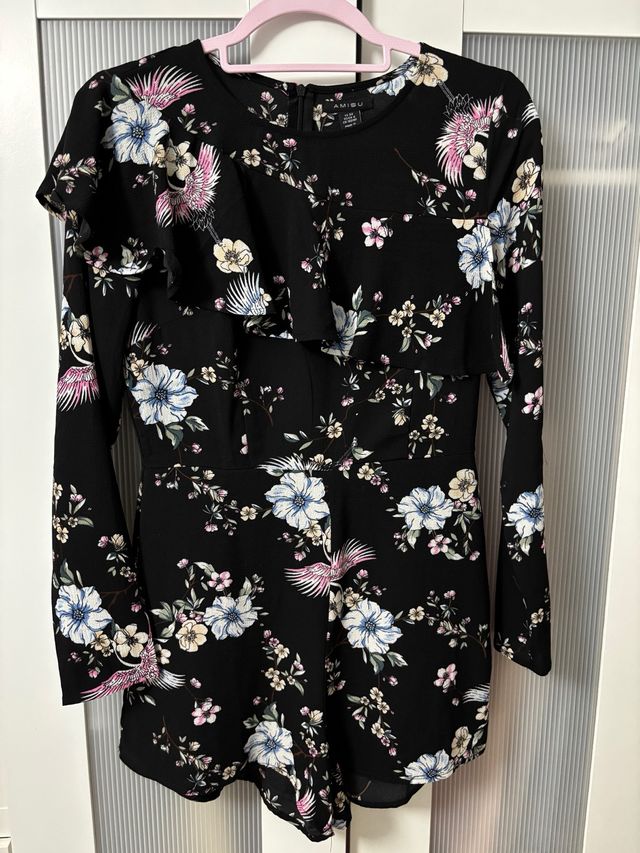Mono floral negro talla 34