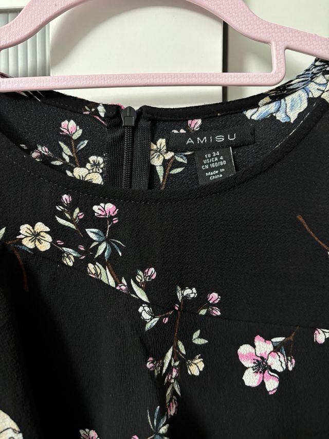 Mono floral negro talla 34