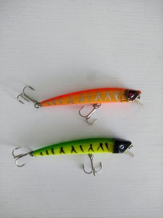 Lote 2 señuelos pesca spinning