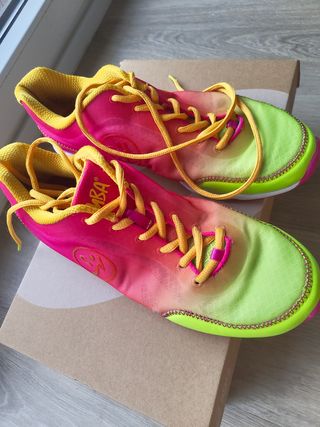 Zapatillas Zumba Mujer Rosa y Verde
