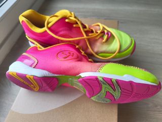 Zapatillas Zumba Mujer Rosa y Verde