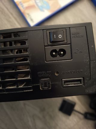 Consola PlayStation 2 Negra + 7 Juegos dos mandos 