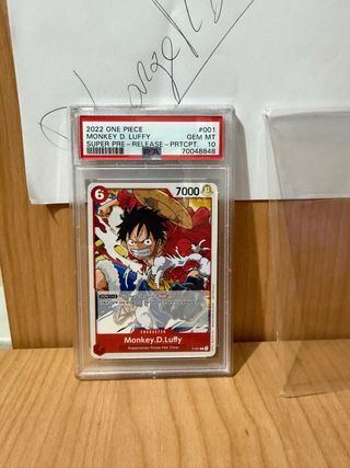 One Piece Card Game Luffy Promo Super Pre Release