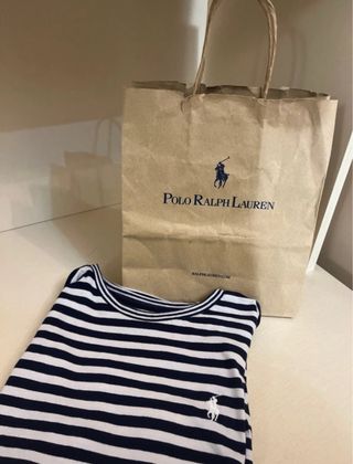 Camiseta Polo Ralph Lauren rayas azul y blanco