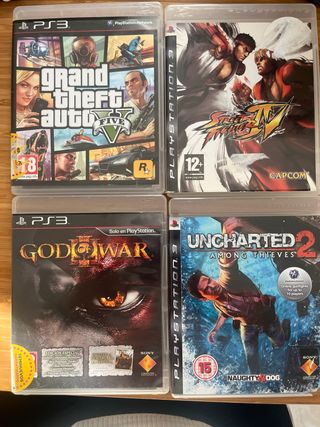 Lote 6 Juegos PS3: GTA V, Uncharted 2, God of War