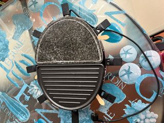 Plancha y piedra de cocina eléctrica mixta