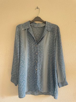 Camisa estampada mujer talla 50