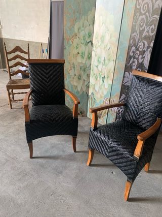 2 Sillones Ratán Natural Vintage