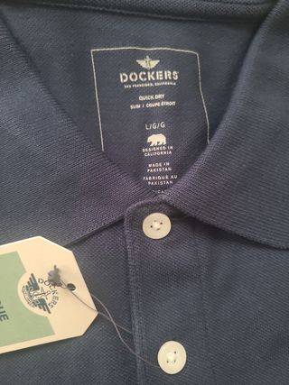 POLO Dockers Azul Talla L. NUEVO con etiqueta.  