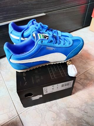 Zapatillas Puma Azul y Beige