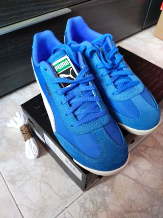 Zapatillas Puma Azul y Beige