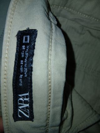 Pantalón chino Zara beige talla 36