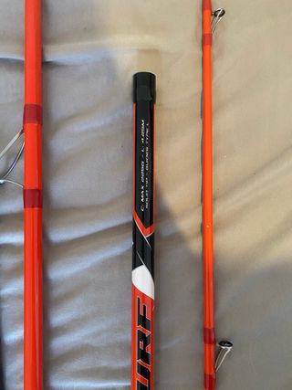 Lote pesca surfcasting Cinnetic: bolso, carretes,