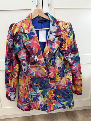 Traje Chaqueta Rocío Osorno Talla M Multicolor
