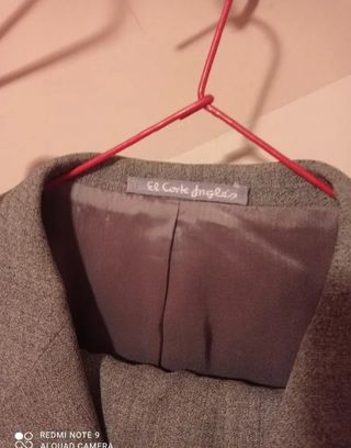 Traje de chaqueta gris hombre