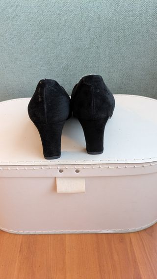 Zapatos salón tacón an7te negro cómodos