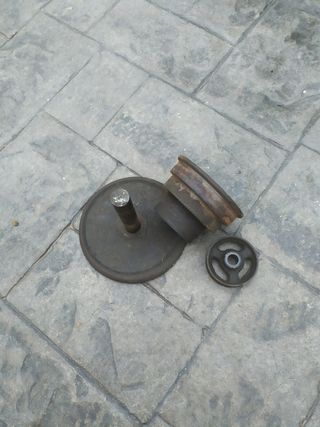 3 piezas de hierro para pesas
