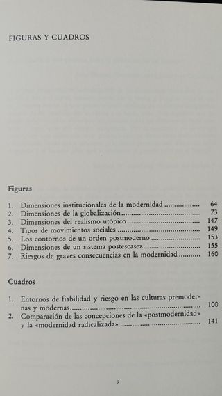 Consecuencias de la modernidad