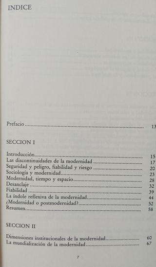 Consecuencias de la modernidad