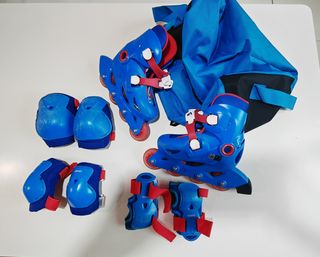 Pattini Decathlon taglia 28-30 + protezioni