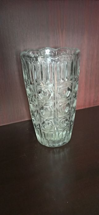 Vaso portafiori in vetro trasparente