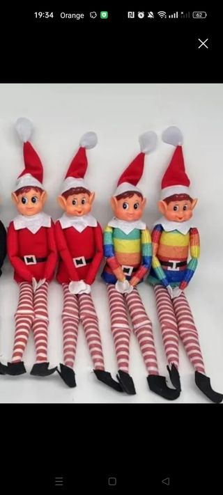 Lote 10 Elfos Navideños