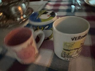 Set 3 Tazze Ceramica