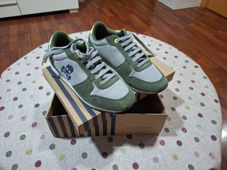 Zapatillas niño Scalpers grises y verdes