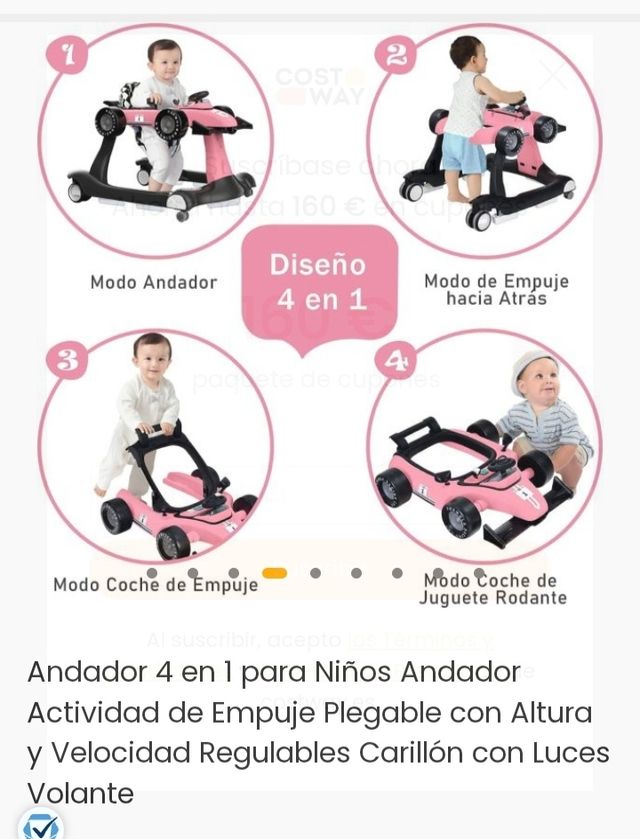 Andador 4 en 1 para bebé