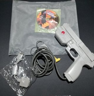 Pistola G-Con 45 PS1 + Juego Time Crisis