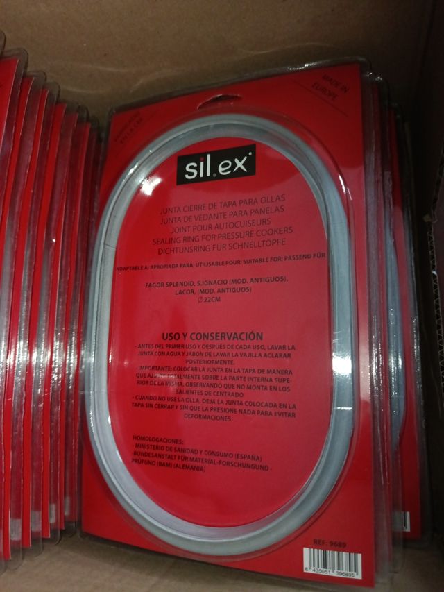 Lote 24 Juntas Silicona Silex Fagor