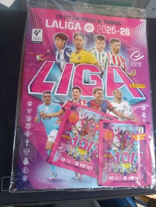 50 Paquetes Cromos Panini LaLiga 2025-26 + Album