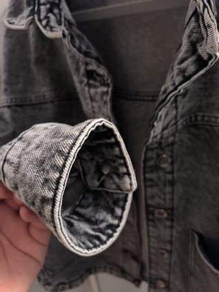 Chaqueta vaquera Zara gris Talla M